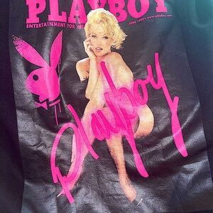 Playboy x Missguided Black Oversized Hoodie, Marilyn Monroe